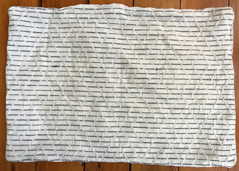 Nate Berkus Target Gray White Farmhouse Striped Rustic Pillowcase Full Queen